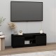Fekete tv-szekrény ajtóval 102 x 30 x 36 cm Fekete tv-szekrény ajtóval 102 x 30 x 36 cm