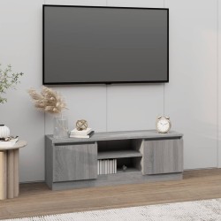 Szürke sonoma színű tv-szekrény ajtóval 102 x 30 x 36 cm