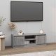 Szürke sonoma színű tv-szekrény ajtóval 102 x 30 x 36 cm