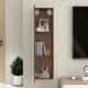 Barna tölgy falra szerelhető tv-szekrény 30,5x30x110 cm Barna tölgy falra szerelhető tv-szekrény 30,5x30x110 cm