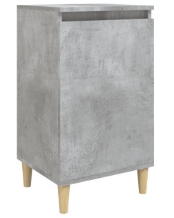 Betonszürke szerelt fa éjjeliszekrény 40x35x70 cm