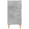 2 db betonszürke éjjeliszekrény 40 x 35 x 70 cm