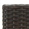 2 db barna polyrattan bárszék