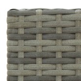 2 db szürke polyrattan bárszék