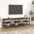 Barna tölgy színű szerelt fa tv-szekrény 160 x 40 x 50 cm