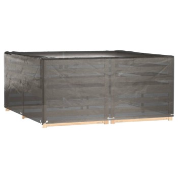2 db négyzet alakú kerti bútorhuzat 16 fűzőlyukkal 205x205x90cm