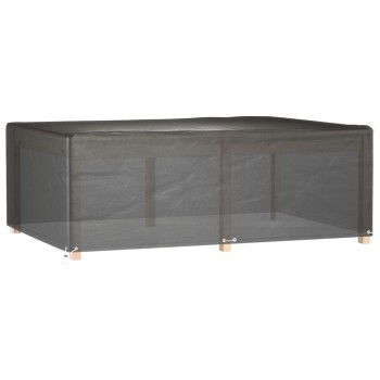 2 db téglalap alakú kerti bútorhuzat 12 fűzőlyukkal 230x165x80