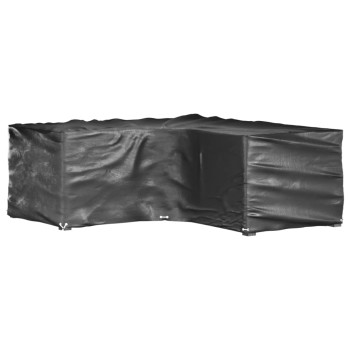 2 db l-alakú kerti bútorhuzat 12 fűzőlyukkal 185x185x70 cm