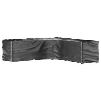 2 db l-alakú kerti bútorhuzat 20 fűzőlyukkal 300x300x90 cm