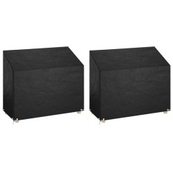 2 db polietilén kerti padhuzat 8 fűzőlyukkal 160x70x70/88 cm