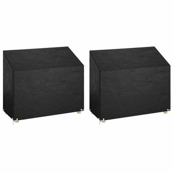 2 db polietilén kerti padhuzat 8 fűzőlyukkal 160x70x70/88 cm