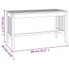 Tömör eukaliptuszfa kerti pad 80 cm