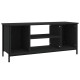 Fekete szerelt fa tv-szekrény 102x35x45 cm