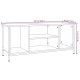 Fekete szerelt fa tv-szekrény 102x35x45 cm