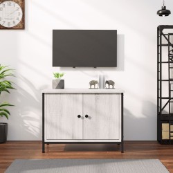 Szürke sonoma színű szerelt fa tv-szekrény ajtókkal 60x35x45 cm Szürke sonoma színű szerelt fa tv-szekrény ajtókkal 60x35x45 cm