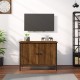 Barna tölgyszínű szerelt fa tv-szekrény ajtókkal 60x35x45 cm