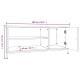Szürke sonoma színű szerelt fa tv-szekrény 100x40x45 cm Szürke sonoma színű szerelt fa tv-szekrény 100x40x45 cm
