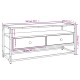 Fekete szerelt fa tv-szekrény 100 x 35 x 45 cm Fekete szerelt fa tv-szekrény 100 x 35 x 45 cm