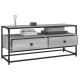 Szürke sonoma színű szerelt fa tv-szekrény 100 x 35 x 45 cm