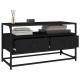 Fekete szerelt fa tv-szekrény 80x35x45 cm Fekete szerelt fa tv-szekrény 80x35x45 cm