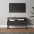 Fekete szerelt fa tv-szekrény 80x35x45 cm