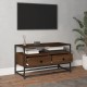 Barna tölgyszínű szerelt fa tv-szekrény 80x35x45 cm