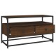Barna tölgyszínű szerelt fa tv-szekrény 80x35x45 cm