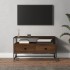 Barna tölgyszínű szerelt fa tv-szekrény 80x35x45 cm