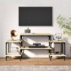 Sonoma tölgyszínű szerelt fa tv-szekrény 117x35x52 cm Sonoma tölgyszínű szerelt fa tv-szekrény 117x35x52 cm