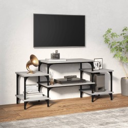 Szürke sonoma színű szerelt fa tv-szekrény 117x35x52 cm