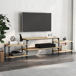 Sonoma tölgyszínű szerelt fa tv-szekrény 197x35x52 cm