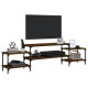 Barna tölgyszínű szerelt fa tv-szekrény 197x35x52 cm Barna tölgyszínű szerelt fa tv-szekrény 197x35x52 cm
