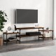 Barna tölgyszínű szerelt fa tv-szekrény 197x35x52 cm Barna tölgyszínű szerelt fa tv-szekrény 197x35x52 cm
