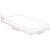 Bambusz asztallap 50x100x4 cm