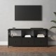 Fekete szerelt fa és vas tv-szekrény 102 x 33 x 45 cm Fekete szerelt fa és vas tv-szekrény 102 x 33 x 45 cm