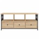 Sonoma tölgyszínű szerelt fa és vas tv-szekrény 102x33x45 cm Sonoma tölgyszínű szerelt fa és vas tv-szekrény 102x33x45 cm