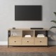 Sonoma tölgyszínű szerelt fa és vas tv-szekrény 102x33x45 cm Sonoma tölgyszínű szerelt fa és vas tv-szekrény 102x33x45 cm