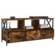 Sonoma-tölgyszínű szerelt fa és vas tv-szekrény 102x33x45 cm Sonoma-tölgyszínű szerelt fa és vas tv-szekrény 102x33x45 cm
