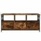 Sonoma-tölgyszínű szerelt fa és vas tv-szekrény 102x33x45 cm Sonoma-tölgyszínű szerelt fa és vas tv-szekrény 102x33x45 cm