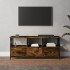 Sonoma-tölgyszínű szerelt fa és vas tv-szekrény 102x33x45 cm