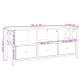 Barna tölgyszínű szerelt fa és vas tv-szekrény 102x33x45 cm Barna tölgyszínű szerelt fa és vas tv-szekrény 102x33x45 cm