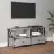 Szürke sonoma színű szerelt fa és vas tv-szekrény 90x33x45 cm Szürke sonoma színű szerelt fa és vas tv-szekrény 90x33x45 cm