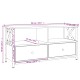 Szürke sonoma színű szerelt fa és vas tv-szekrény 90x33x45 cm Szürke sonoma színű szerelt fa és vas tv-szekrény 90x33x45 cm