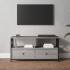 Szürke sonoma színű szerelt fa és vas tv-szekrény 90x33x45 cm
