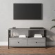 Szürke sonoma színű szerelt fa és vas tv-szekrény 90x33x45 cm Szürke sonoma színű szerelt fa és vas tv-szekrény 90x33x45 cm