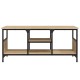 Sonoma-tölgyszínű szerelt fa és vas tv-szekrény 100x35x45 cm Sonoma-tölgyszínű szerelt fa és vas tv-szekrény 100x35x45 cm