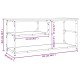 Füstös tölgy színű szerelt fa és acél tv-szekrény 103x38x46,5cm Füstös tölgy színű szerelt fa és acél tv-szekrény 103x38x46,5cm