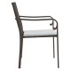 2 db barna polyrattan kerti szék párnával 56 x 59 x 84 cm