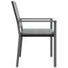 2 db fekete polyrattan kerti szék párnával 56 x 62,5 x 89 cm