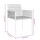 2 db barna polyrattan kerti szék párnával 54 x 61 x 83 cm